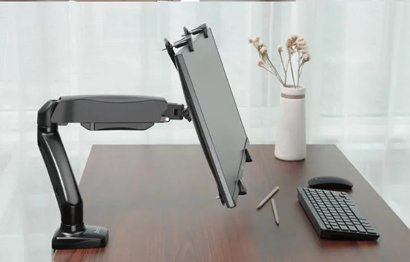 LCD Computer Display Stand, Display Bracket Arm, Table Top Rotating Lifting Bracket