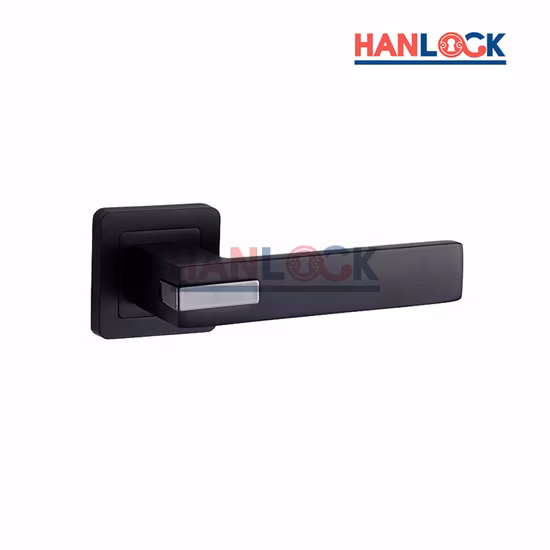 2022 Modern House Decoration Aluminum Door Handles with Black/Silver Plating