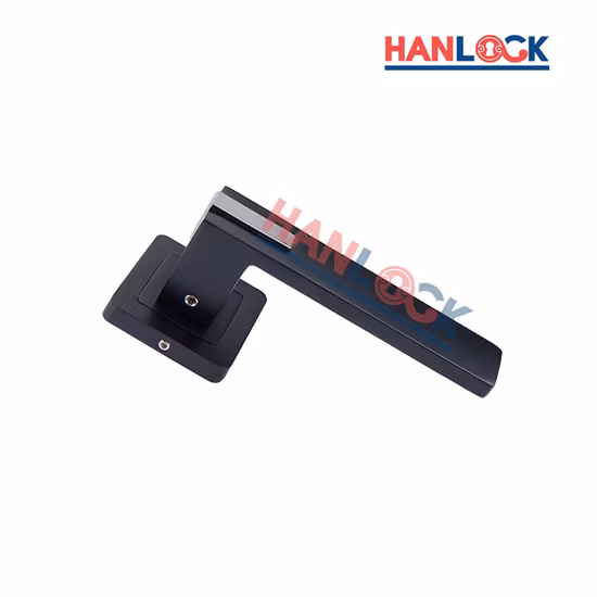 2022 Modern House Decoration Aluminum Door Handles with Black/Silver Plating
