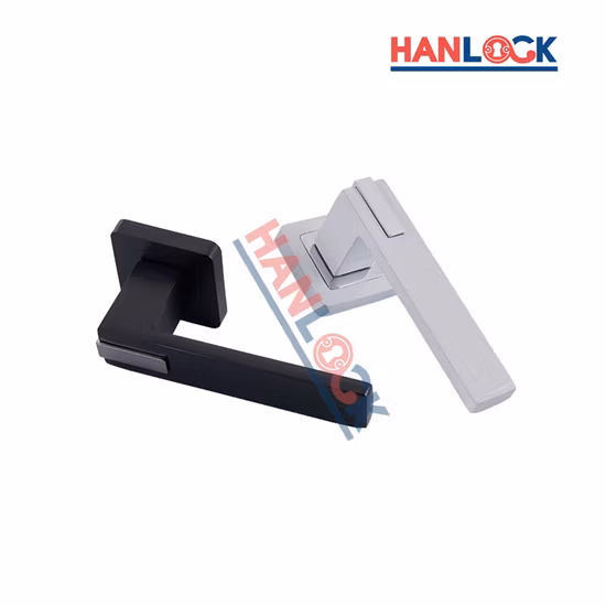 2022 Modern House Decoration Aluminum Door Handles with Black/Silver Plating