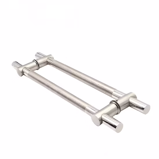 Tubular Stainless Steel Handle for Glass Door Office Door Tempered Handle Cc570mm A2 Grade SUS304 Brushed Finish
