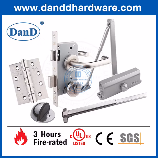 Stainless Steel Gold Silver Front Door Handle for Hotel Apartment