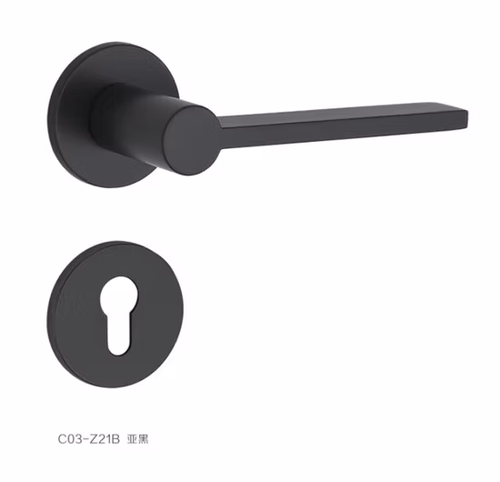 Modern Mortice Zinc Alloy Door Lock Handle